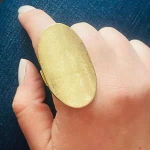 Statement Ring Oversize Ring Gold Stretch Ring
